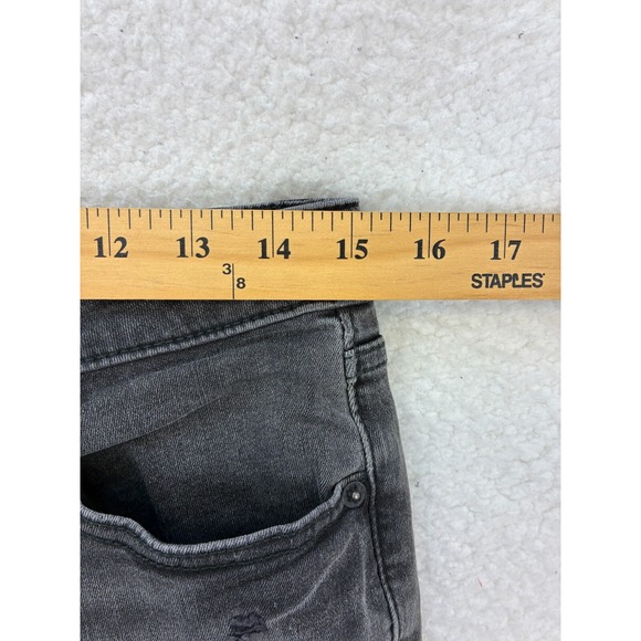 Express Men’s 29x32 Black Slim Fit Distressed Jeans Faded Stretch Denim Pants - Picture 5 of 14